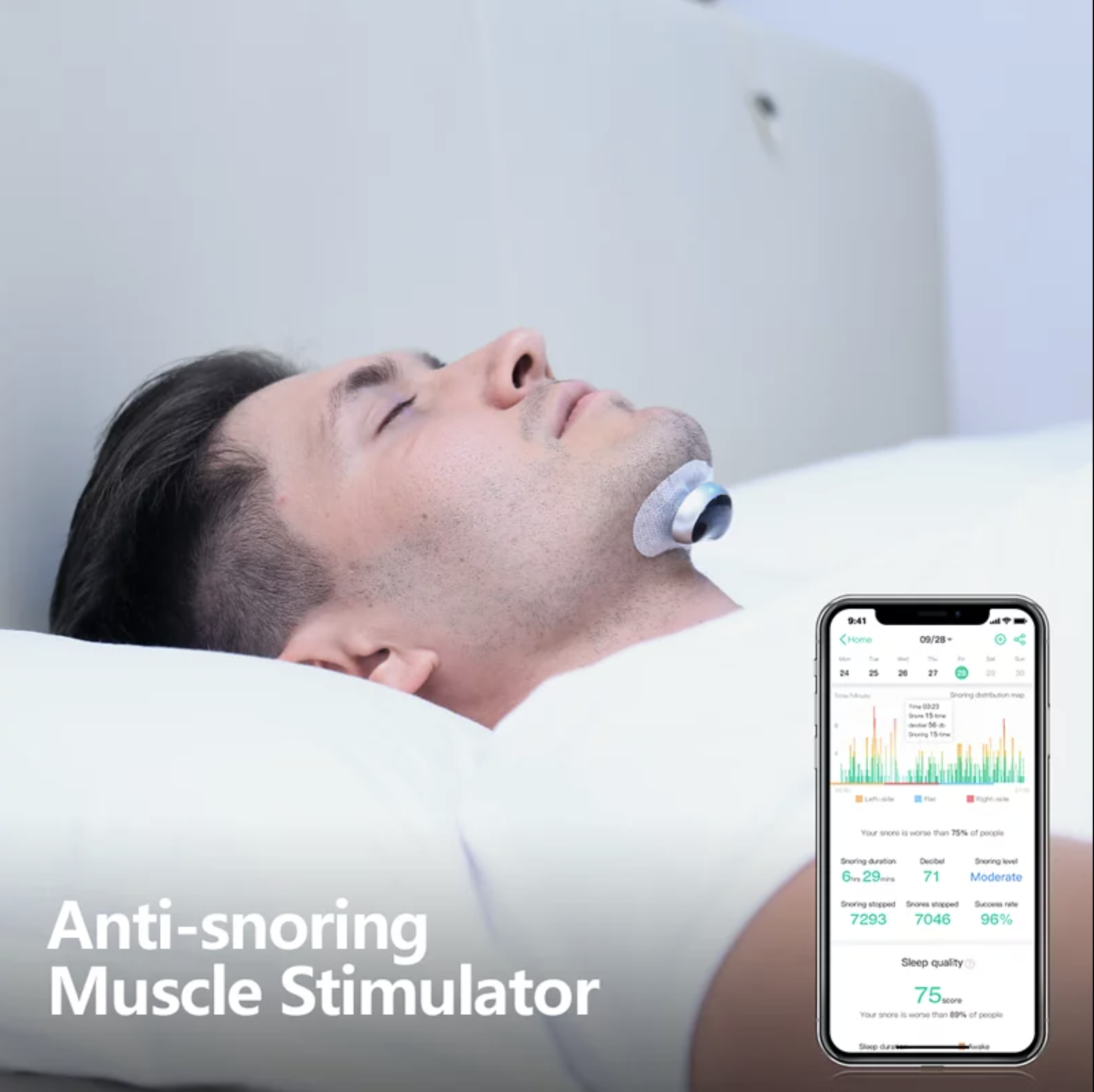 Snore circle - 智能喉部脈衝止鼾器Plus